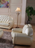 ESF Furniture - Giza Full Leather Chair in Beige - GIZA1