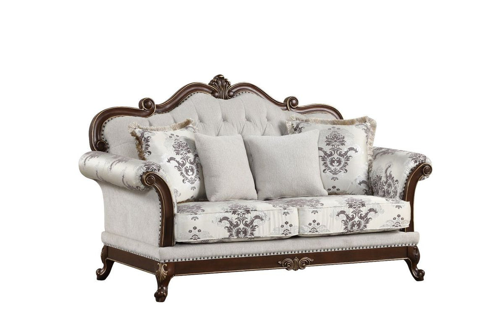 Galaxy Home Gloria Loveseat in White
