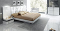 ESF Furniture - Granada 3 Piece Queen Platform Bedroom Set in White High Gloss Lacquer - GRANADAPLATFORMQ.SW-3SET