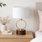 Grid Metal Circular Table Lamp