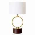 Grid Metal Circular Table Lamp