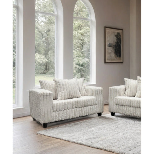 510 Cream Sofa and Loveseat Set