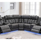 ACE28 Gray Reclining Sectional