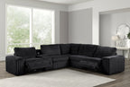 Amelia Onyx Power Reclining Sectional (w/ Bluetooth Speakers) — additional view [1]