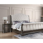 B1000 4-Piece or 5-Piece Bedroom Set - Queen and King — Exact product detail: Left-side detail