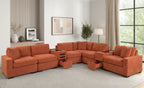 Barista Rust 8PC Modular Sectional Set (w/ Bluetooth Speaker) **NEW ARRIVAL** — additional view [3]