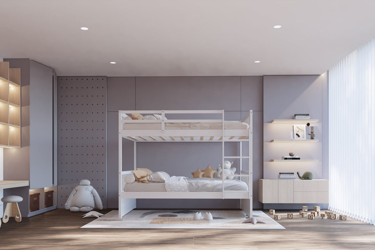 BB11 Twin/Twin Bunk Bed White — additional view [1]