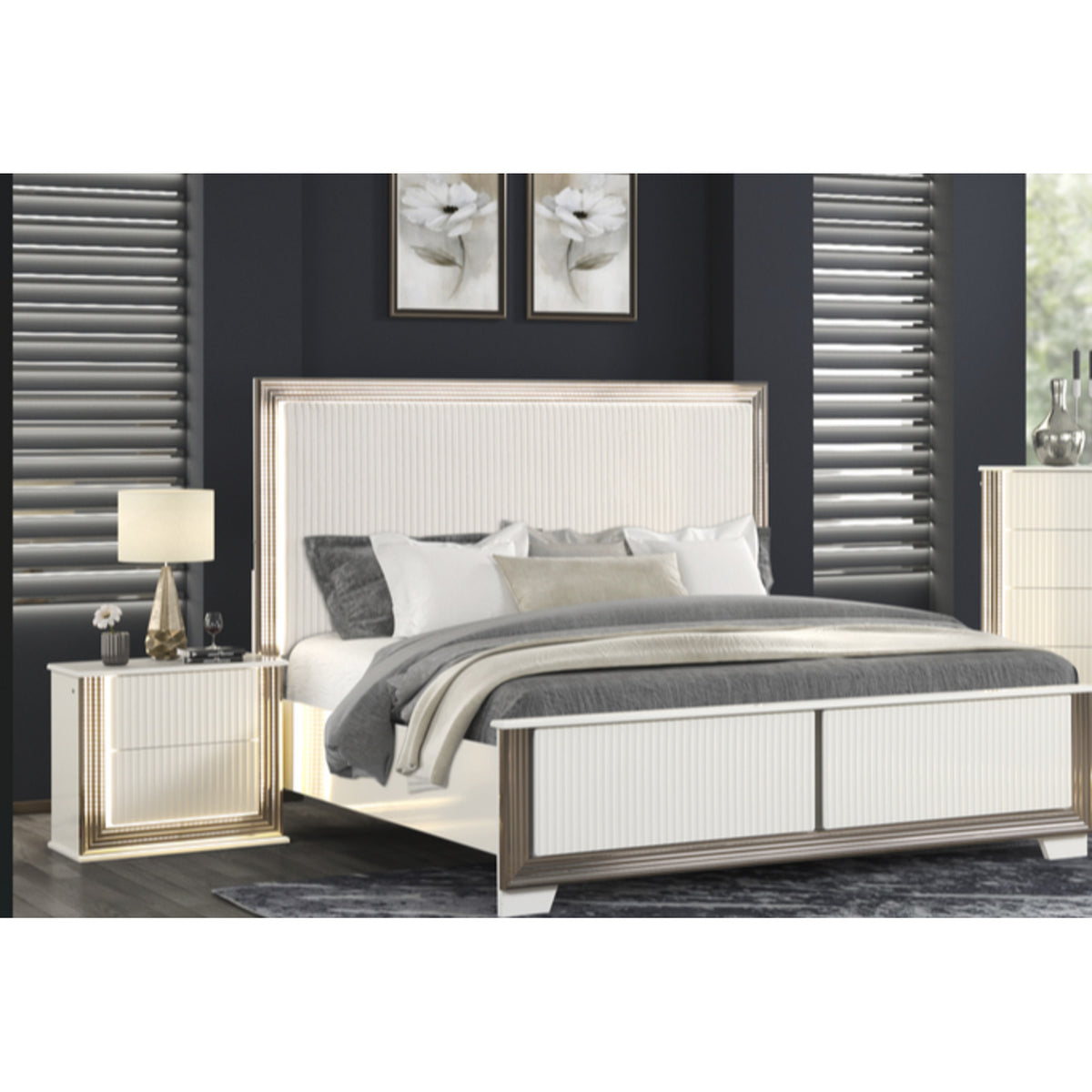 Beverly 5-Piece Bedroom Set Queen and King