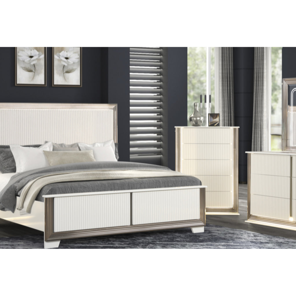 Beverly 5-Piece Bedroom Set - Queen and King — Exact product detail: Center detail