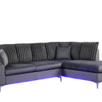Candy Charcoal - Sectional (with LED's) — Exact product detail: Center detail