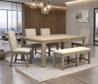 D2700 Dining Table + 4 Chair + Bench Set — additional view [1]