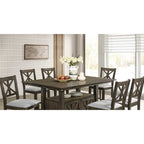 D380 Counter-Height Table and 6 Chairs Set