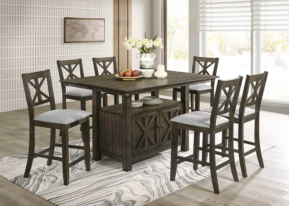 D380 - Counter Height Table & 6 Chairs Set — additional view [1]