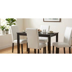 D700 White - Table and 4 Chairs — Exact product detail: Center detail