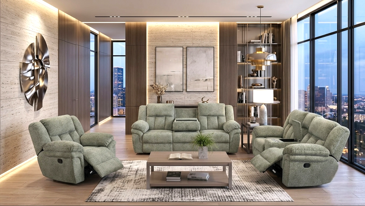 Dallas Sage- 3PC Reclining Set — additional view [1]