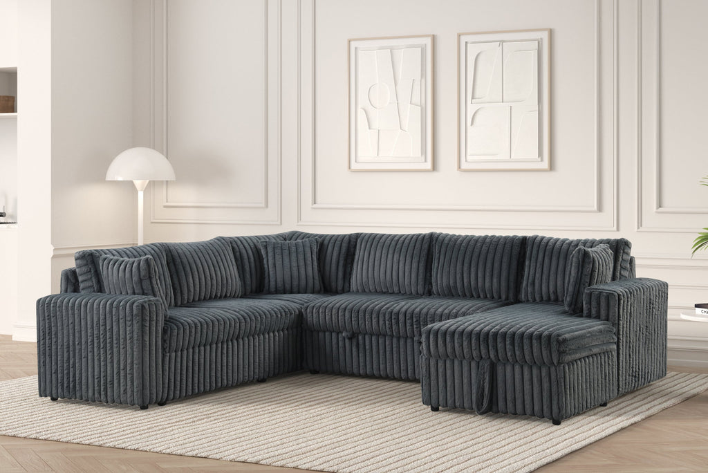 Forever Charcoal Sectional With Pull-Out Bed — additional view [2]