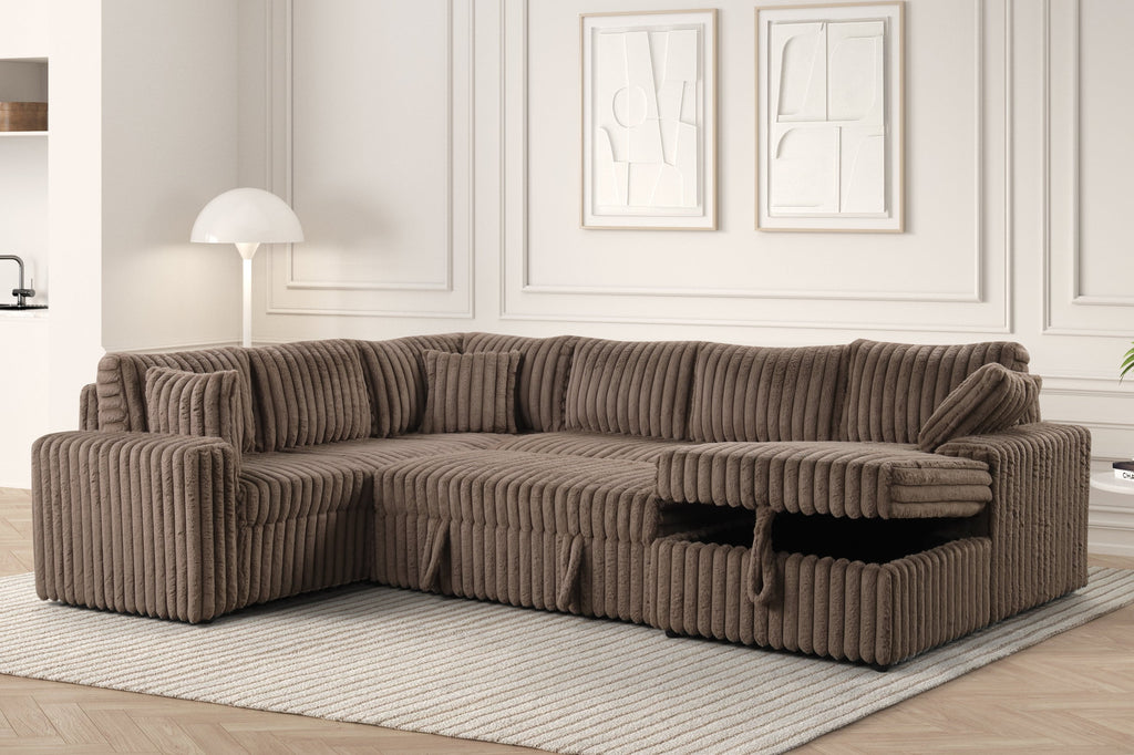 Forever Mocha Sectional With Pull-Out Bed — additional view [1]