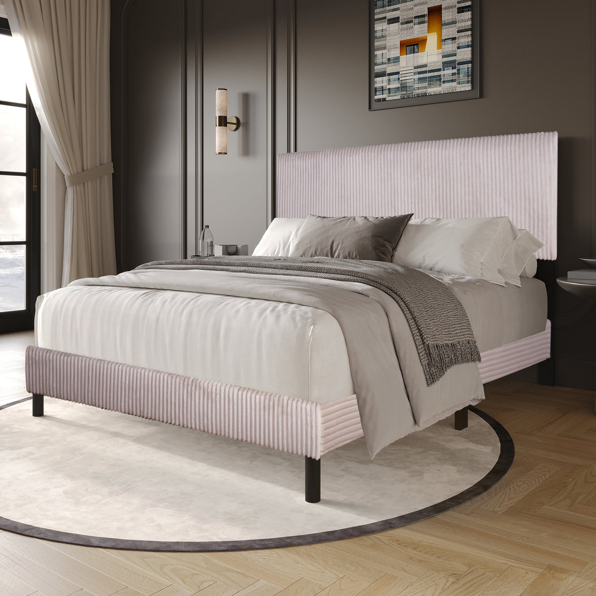 HH160 Platform Bed - Twin, Full, Queen, King — additional view [1]
