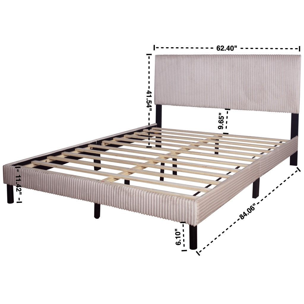 HH160 Platform Bed - Twin, Full, Queen, King — additional view [3]