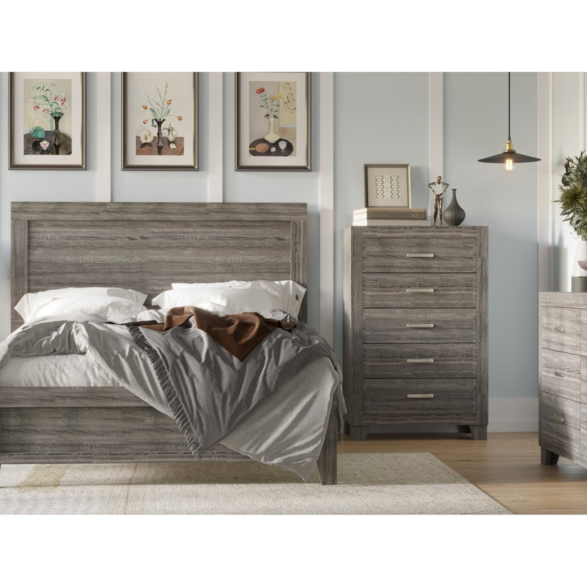 HH3600 - 5-Piece Bedroom Set - Queen and King — Exact product detail: Center detail
