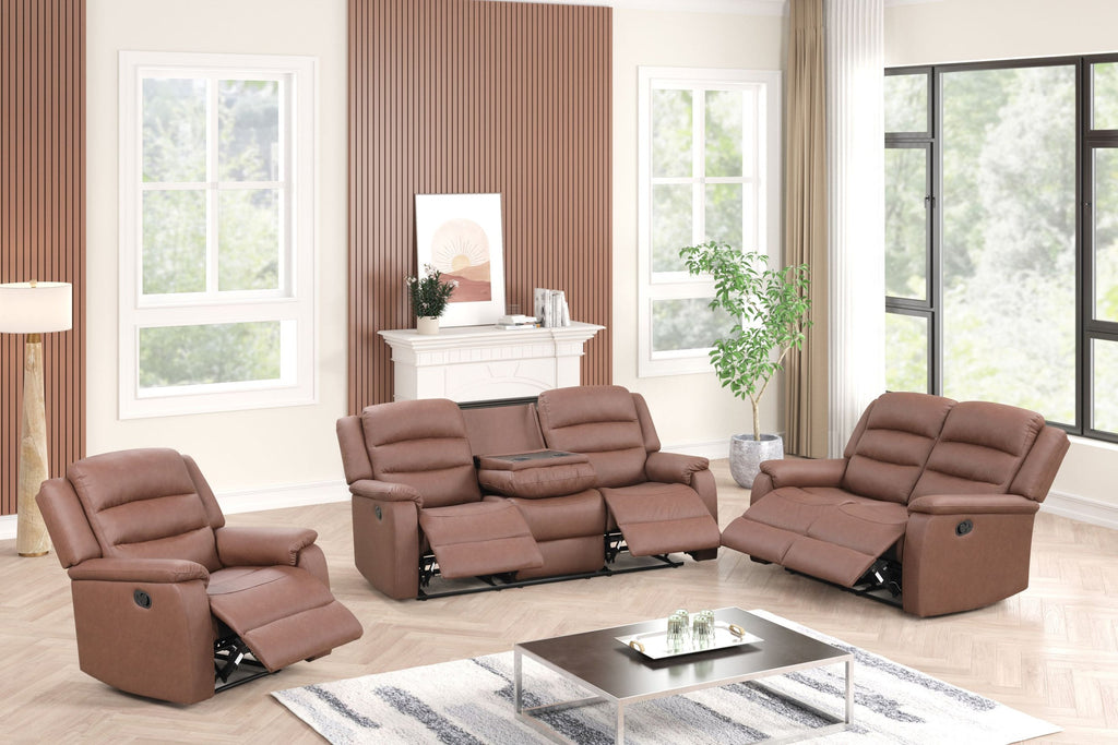 Hope Brown 3PC Reclining Set — additional view [1]