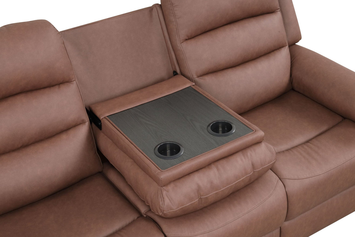 Hope Brown 3PC Reclining Set — additional view [2]