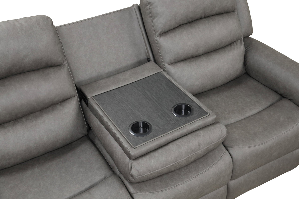 Hope Gray 3PC Reclining Set — additional view [3]