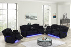 Hulk10 Black - 3PC Reclining Set — additional view [1]