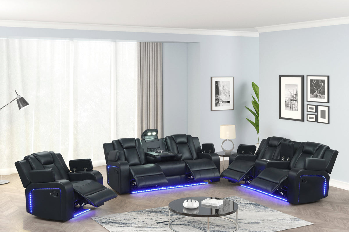 Hulk20 Black - 3PC Reclining Set — additional view [1]