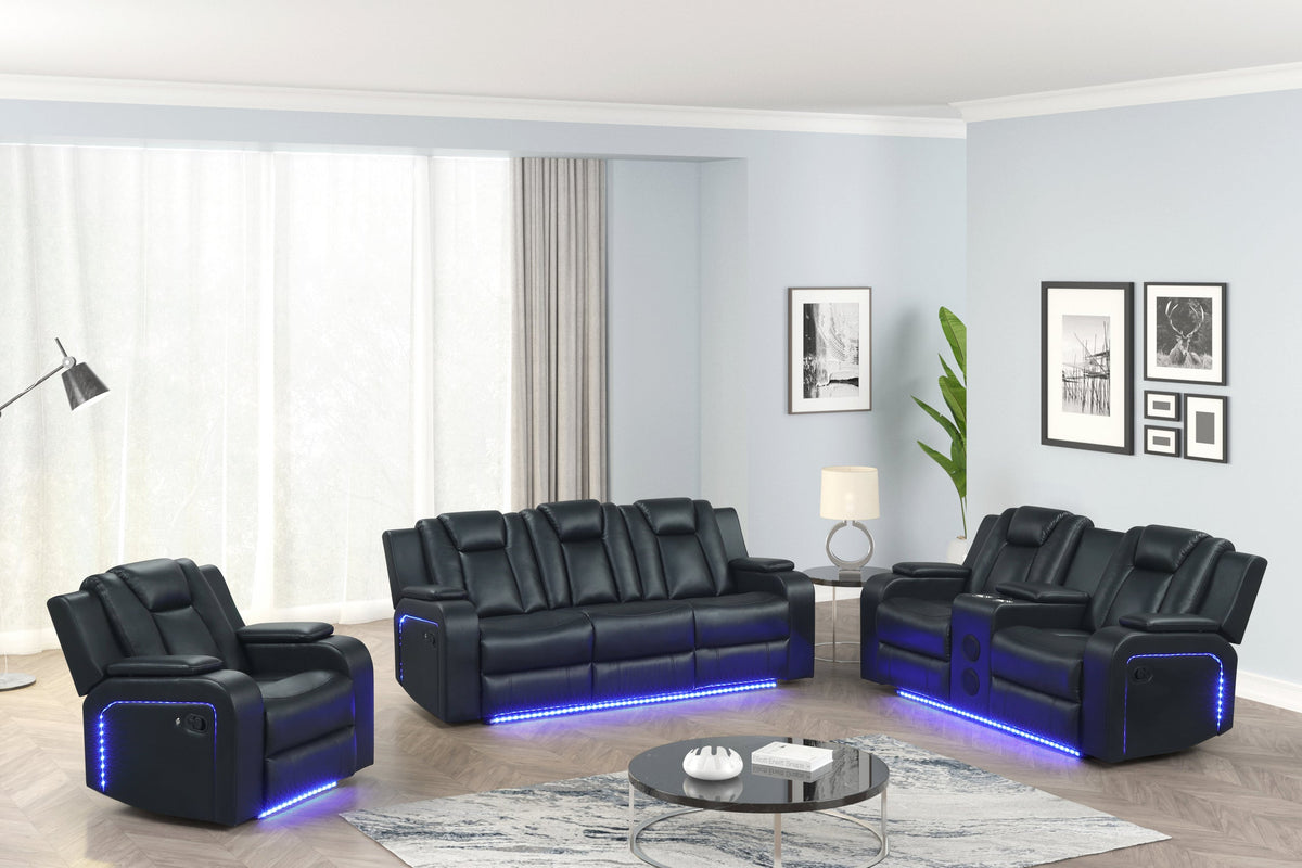 Hulk20 Black - 3PC Reclining Set — additional view [2]