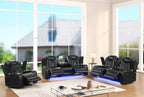 Luz Black - 3PC Reclining Set — additional view [1]