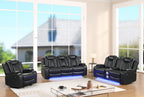 Luz Black - 3PC Reclining Set — additional view [2]