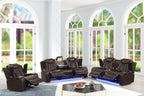Luz Brown - 3PC Reclining Set — additional view [1]