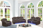 Luz Brown - 3PC Reclining Set — additional view [2]