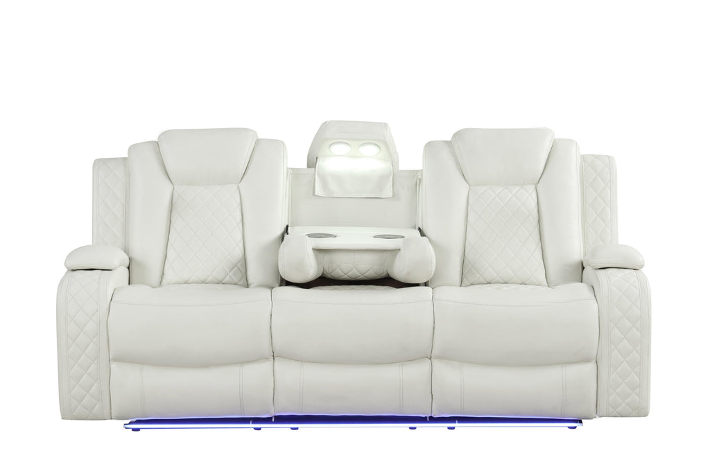 Luz White - 3PC Reclining Set — additional view [3]
