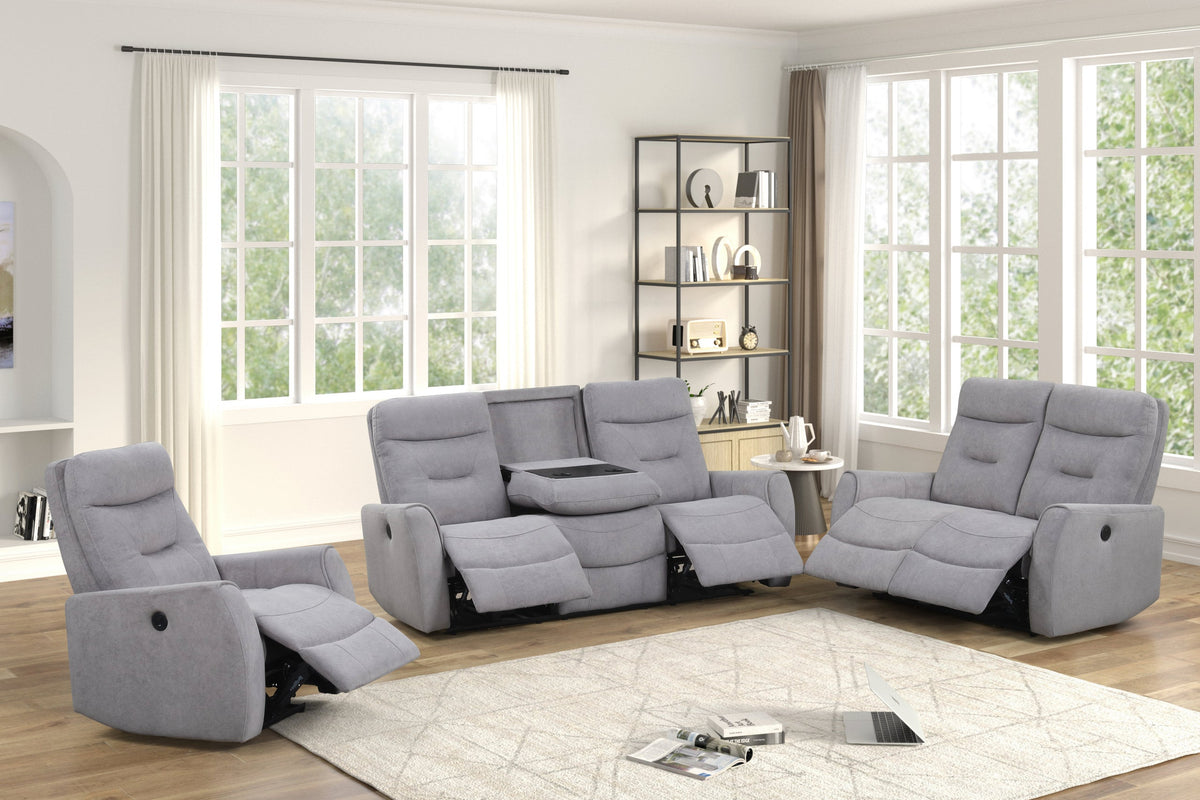 Nina Gray - 3PC Power Reclining Set — additional view [2]