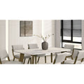Parker10 Genuine Marble Table and 6 Chairs