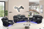 Pinnacle Black 3PC Reclining Set **NEW ARRIVAL** — additional view [1]