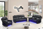Pinnacle Black 3PC Reclining Set **NEW ARRIVAL** — additional view [2]
