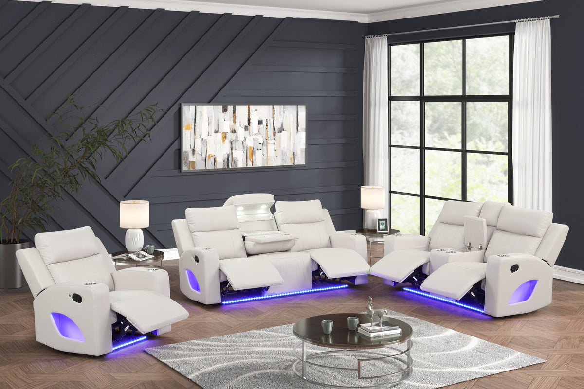 Pinnacle Sand 3PC Reclining Set **NEW ARRIVAL** — additional view [1]