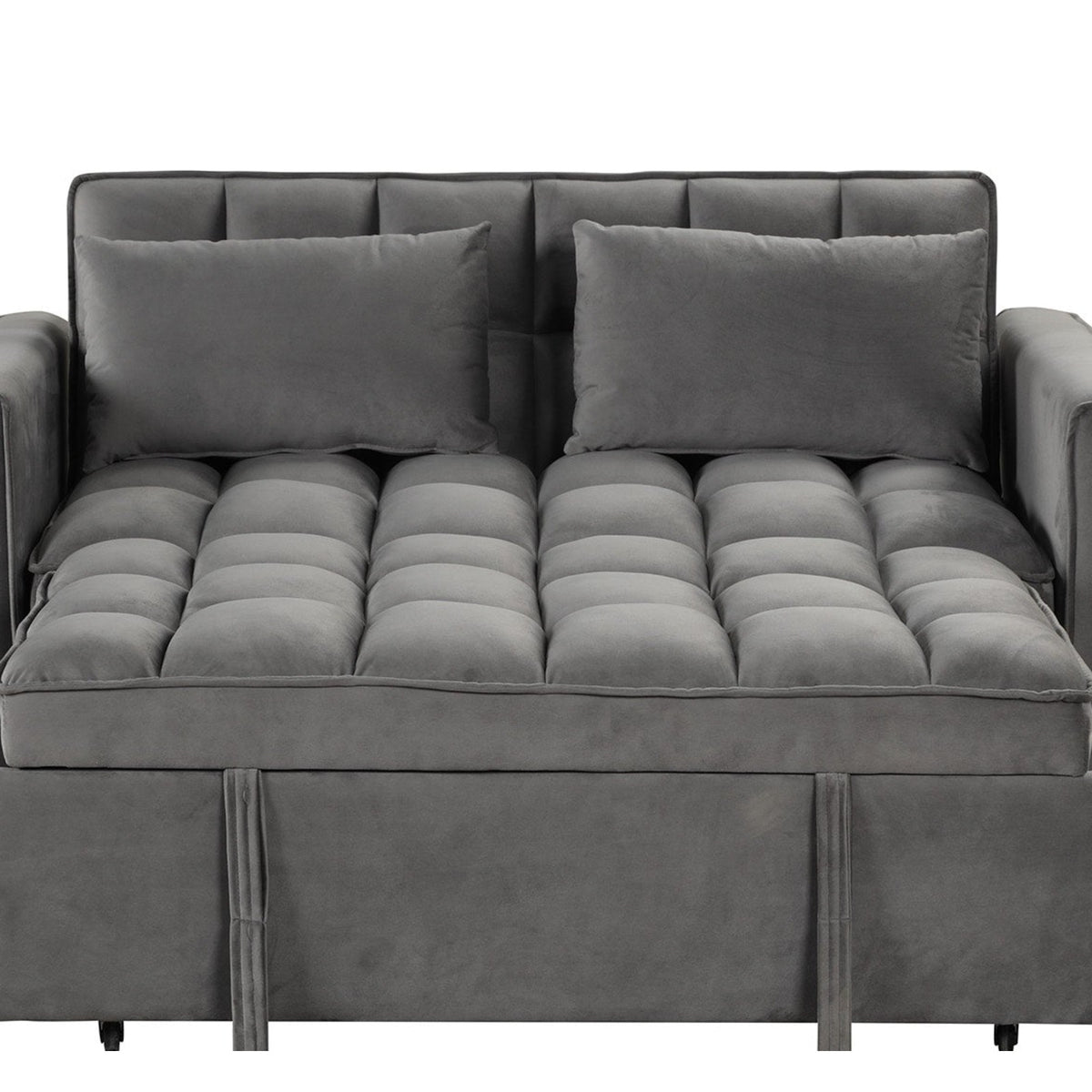 Relax Gray Sleeper Sofa — Exact product detail: Center detail