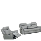 Sofia10 - 3-Piece Reclining Set — Exact product detail: Left-side detail