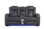 STEFANO30 3PC Reclining Set (Gray) — additional view [3]