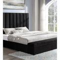 Valencia Black Platform Bed — Queen and King