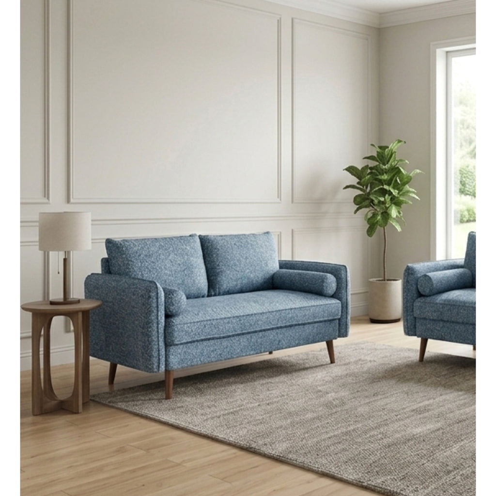 Vanti Blue - 2-Piece Living Room Set — Exact product detail: Left-side detail