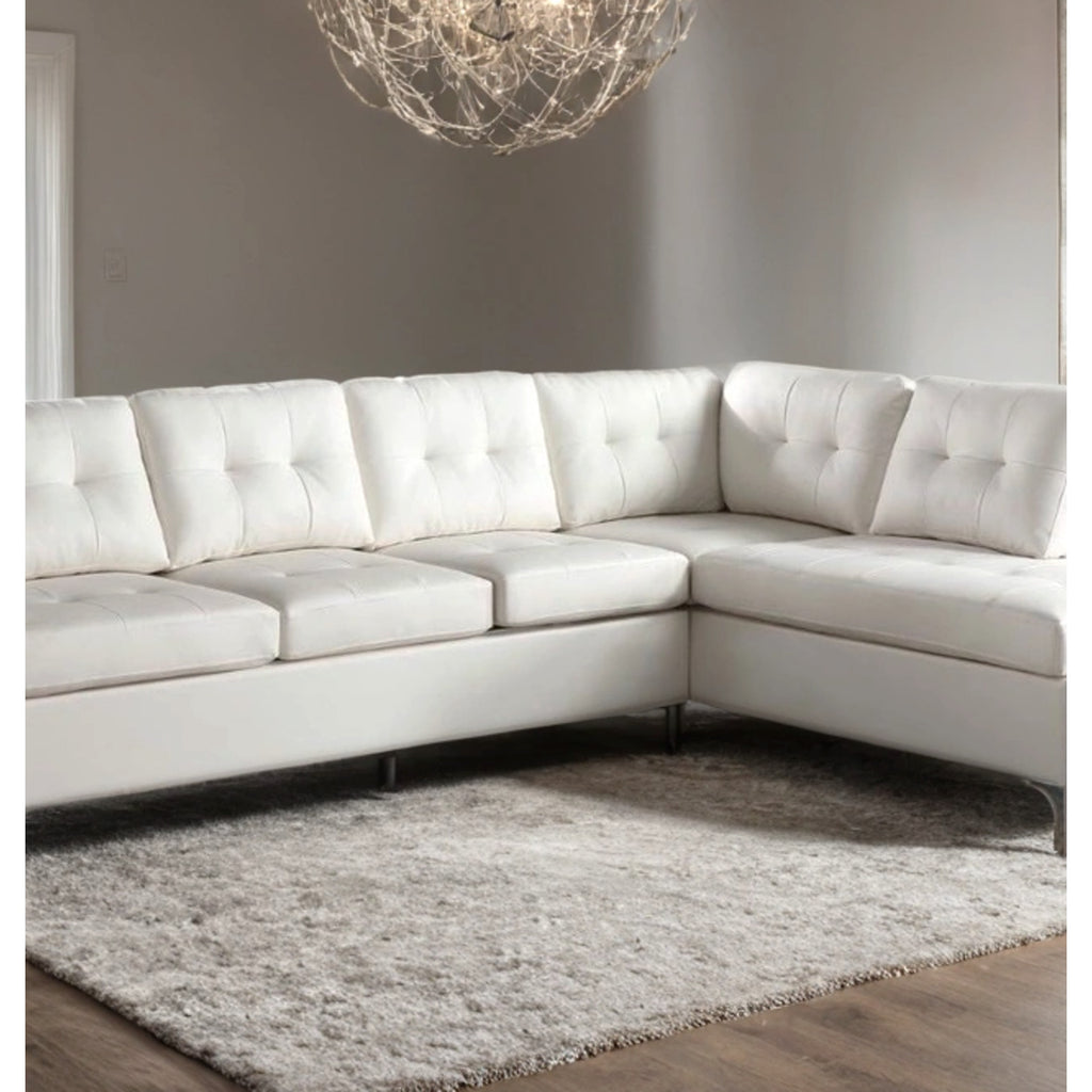 Vintage White - Sectional — Exact product detail: Center detail