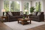 Washington 3000 Chocolate Sofa & Loveseat **NEW ARRIVAL** — additional view [1]