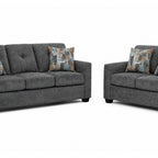 Washington 3000 Gray Sofa and Loveseat — Exact product detail: Center detail