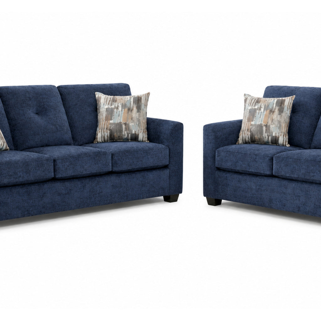 Washington 3000 Navy Sofa and Loveseat — Exact product detail: Center detail