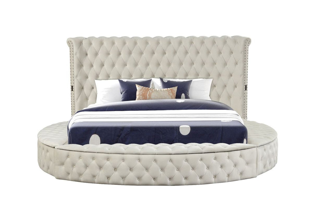 Galaxy Home Hazel Queen Bed in Cream